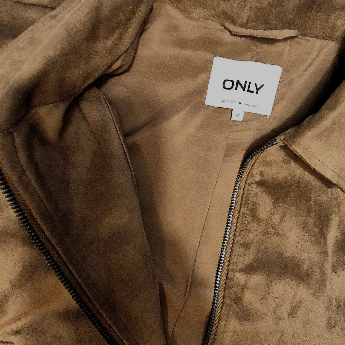 Brun jacka i mockaimitation