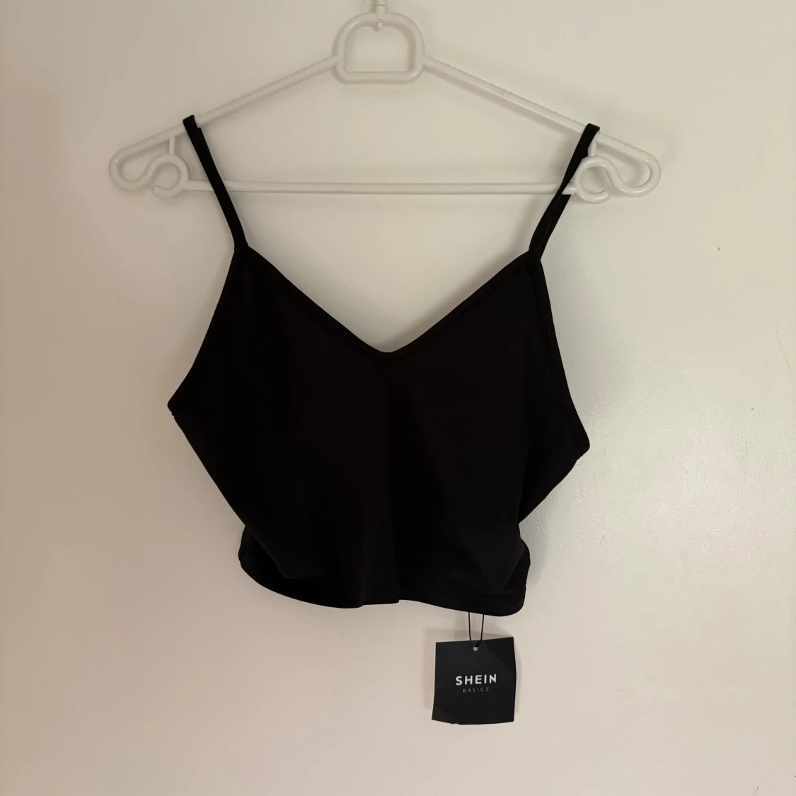 Svart croppad linnetopp från SHEIN
