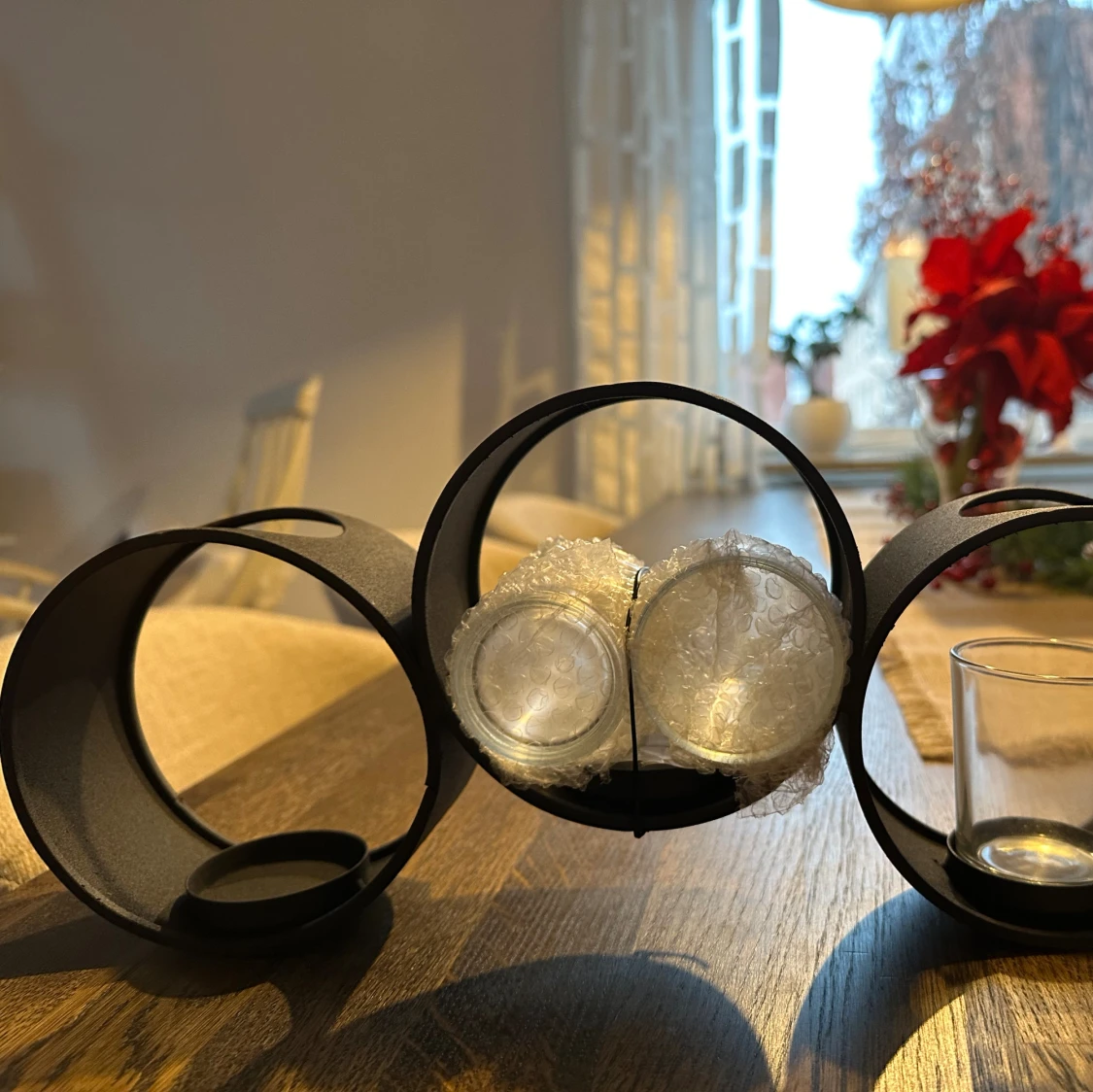 Round Metal Candle Holder - 1