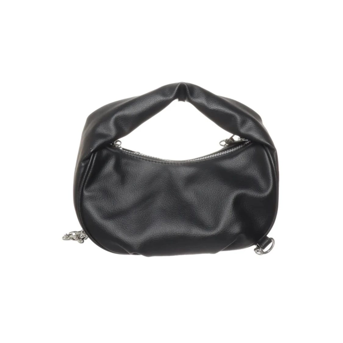 Svart axelväska med kedjedetaljer