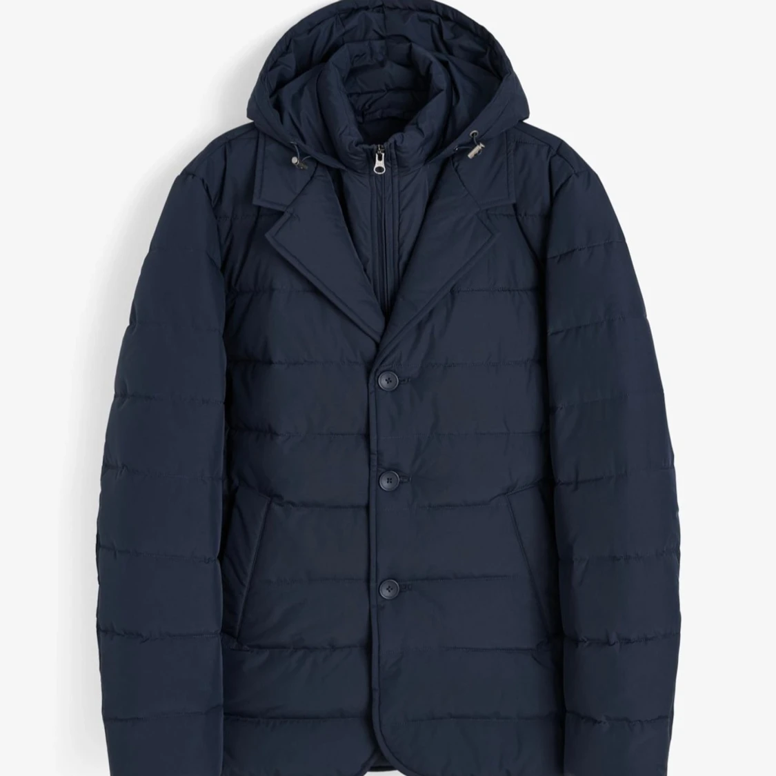 John Henric Mörkblå pufferjacka