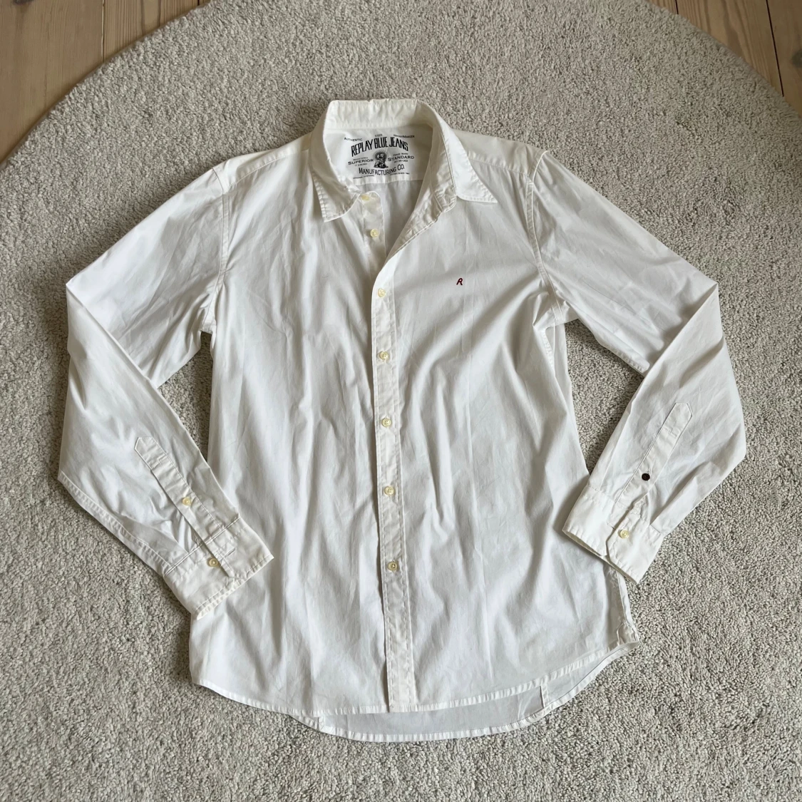 Vit Replay skjorta