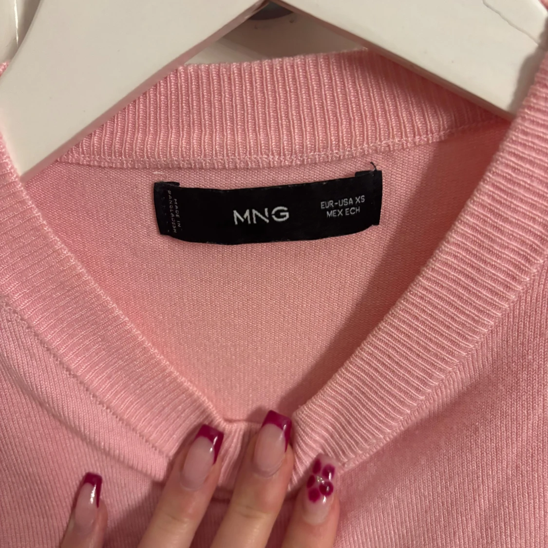 Rosa stickad topp från MNG  - 2