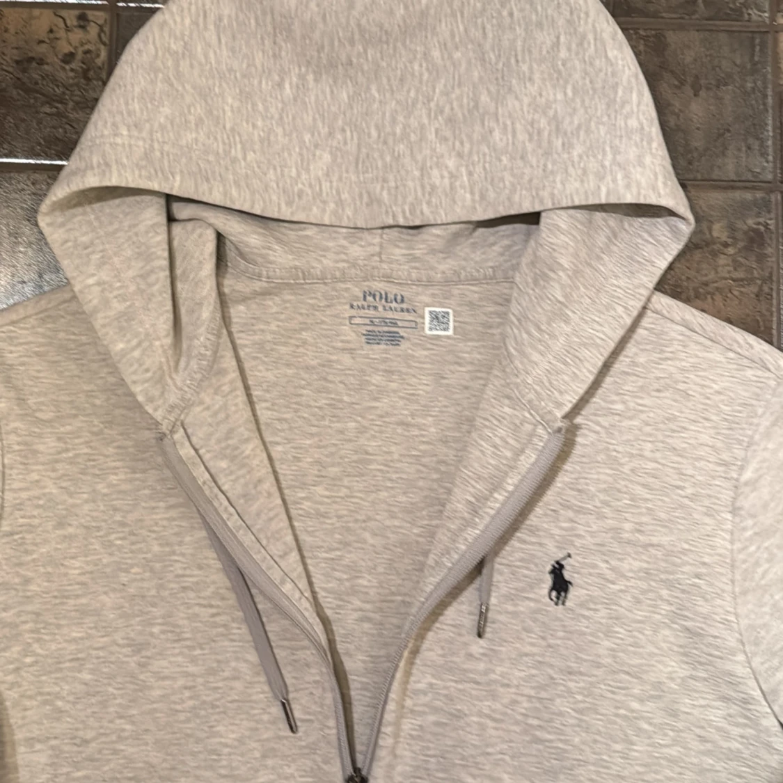 Grå Ralph Lauren zip hoodie - 2