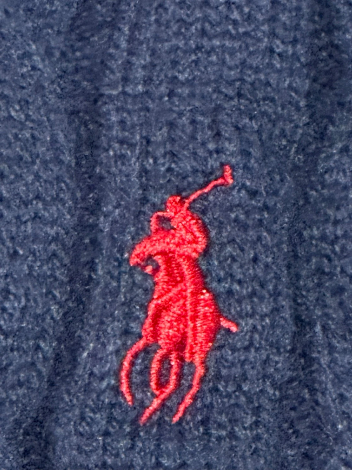 Marinblå stickad tröja Polo Ralph Lauren - 2
