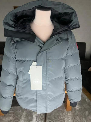 Canada Goose Macmillian - Sprillans ny Canada Goose Macmillian jacka, den är i grå färg. Ser bara ljusare ut pga bakgrundsljuset. Aldrig använd, taggarna sitter kvar! Den är i storlek M. Pris kan självklart diskuteras!