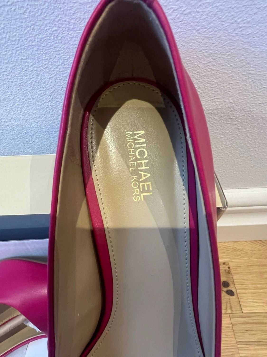 Rosa pumps med spetsig tå - 3