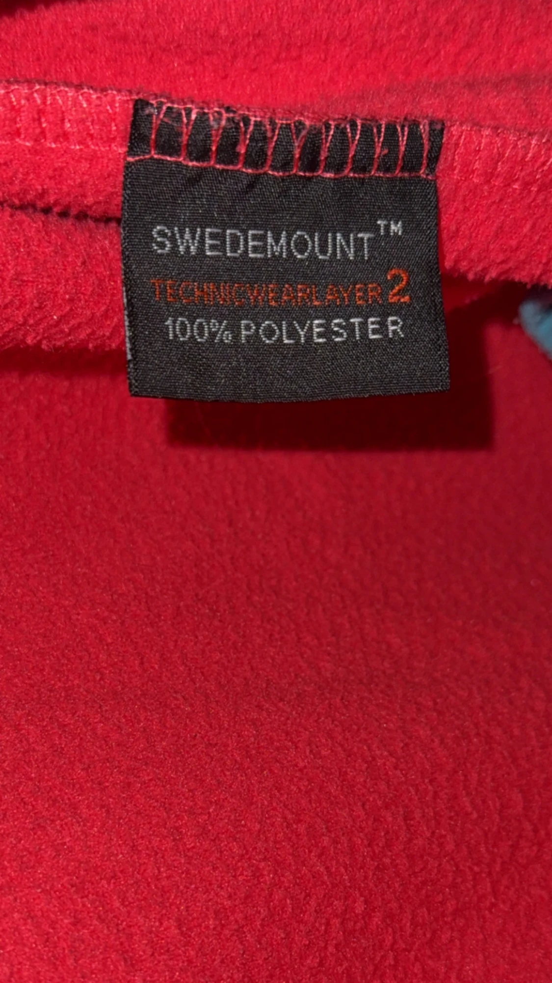 Röd fleecejacka från Swedemount - 3