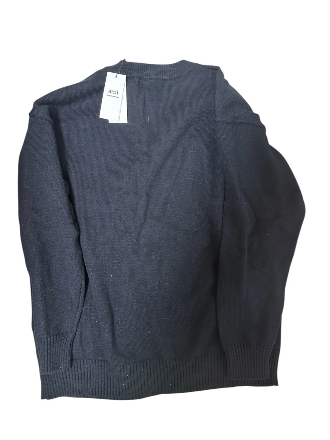 Ami Paris svart stickad tröja - 1