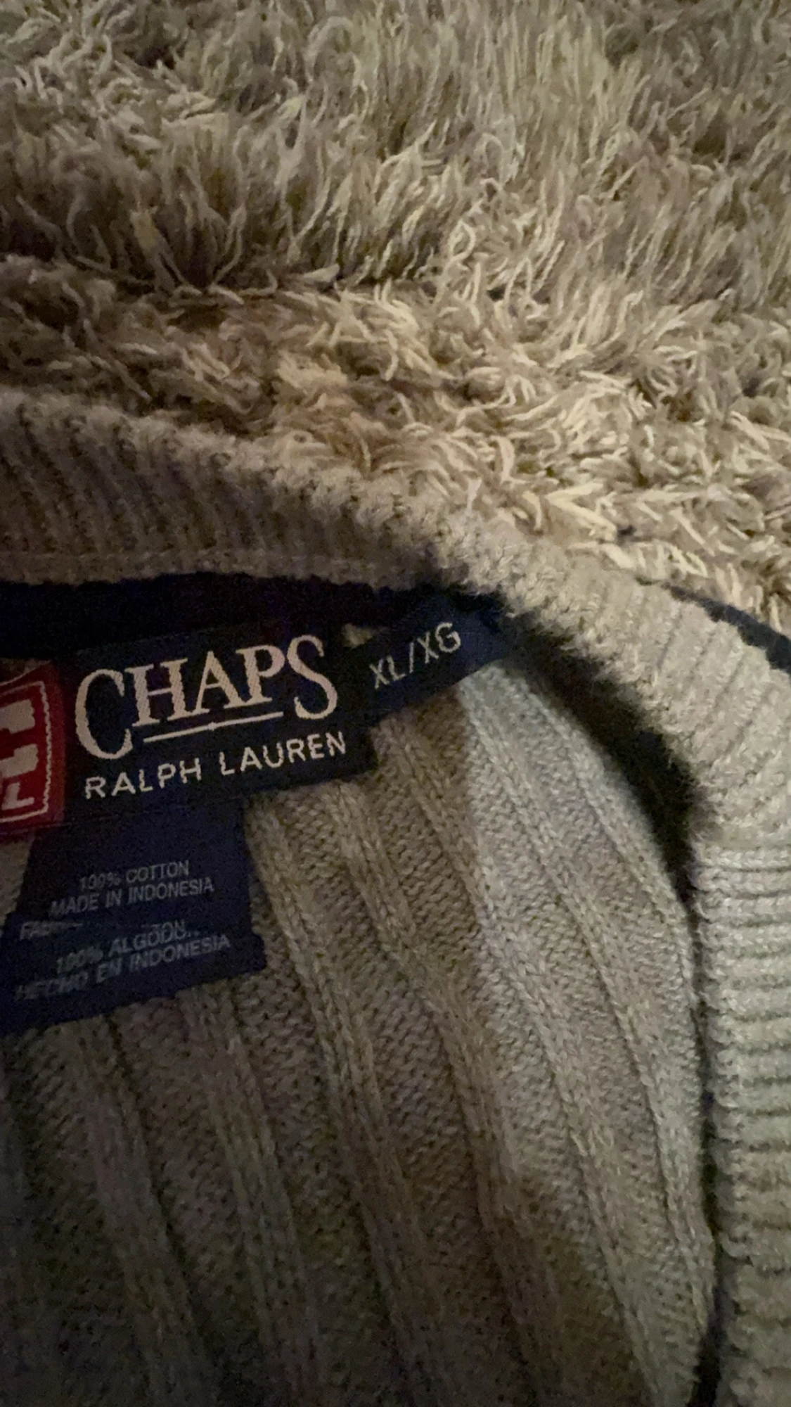 Grå stickad väst från Chaps Ralph Lauren - 3