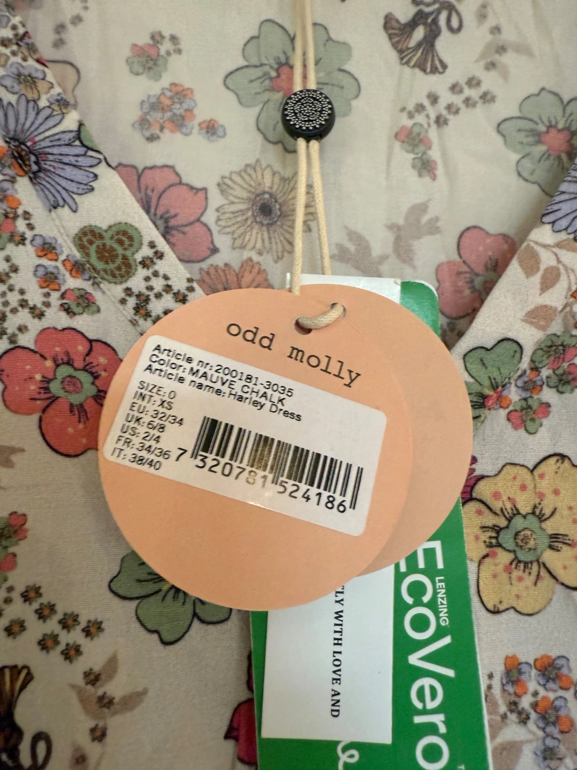 Odd Molly blommig långklänning XS - 1