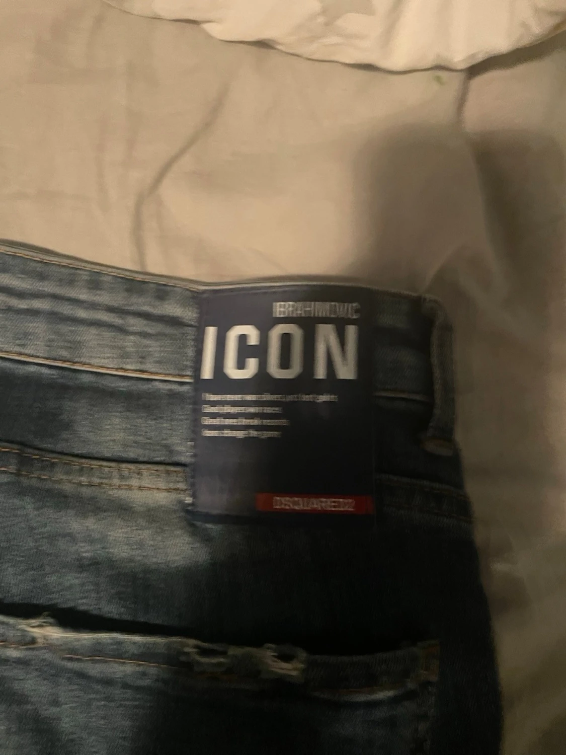 Dsquared2 blå slitna jeans, stl 48 32 wide - 4