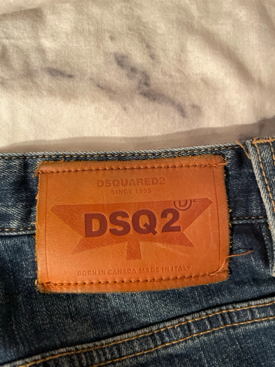 DSQUARED2 blå jeans med slitningar - 2