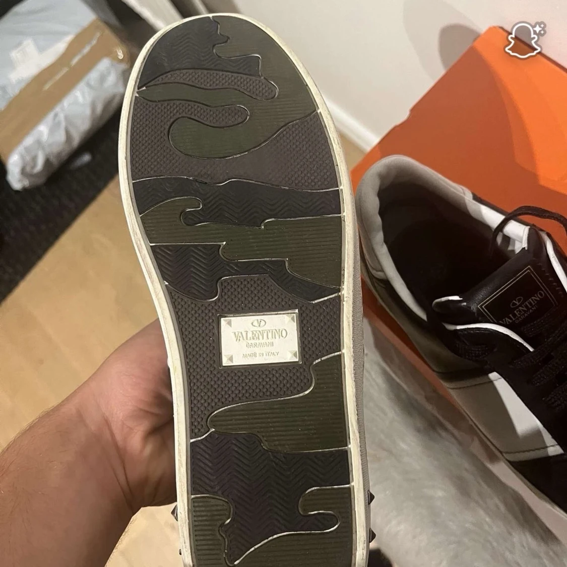 Valentino Garavani svartvita sneakers - 4