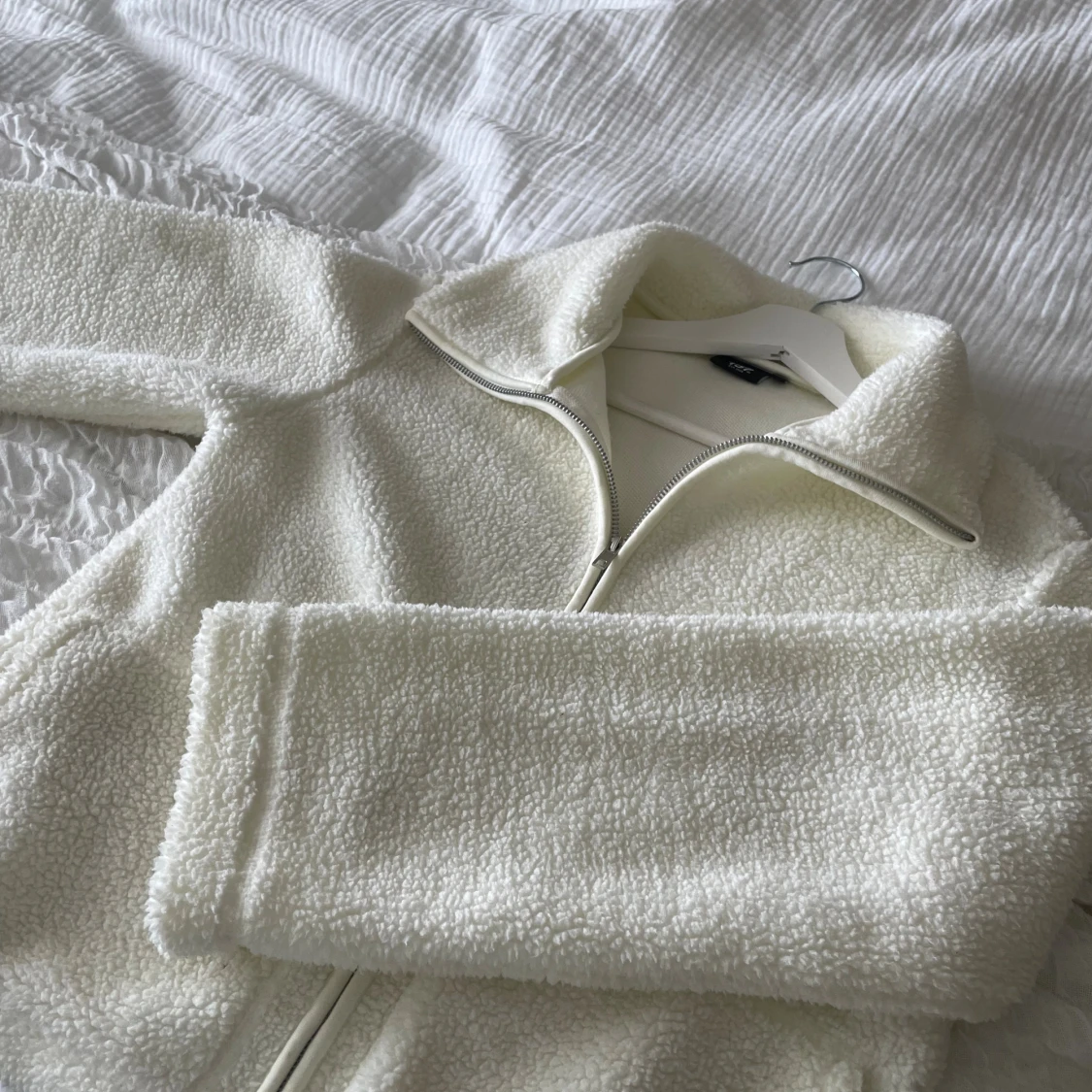 Vit teddyjacka (Lager 157) - 1