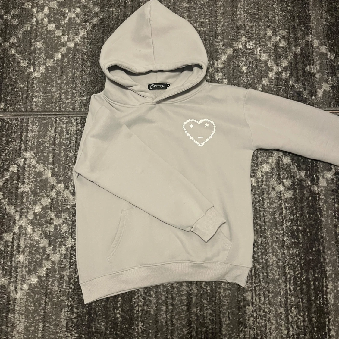 Grå carsicko hoodie