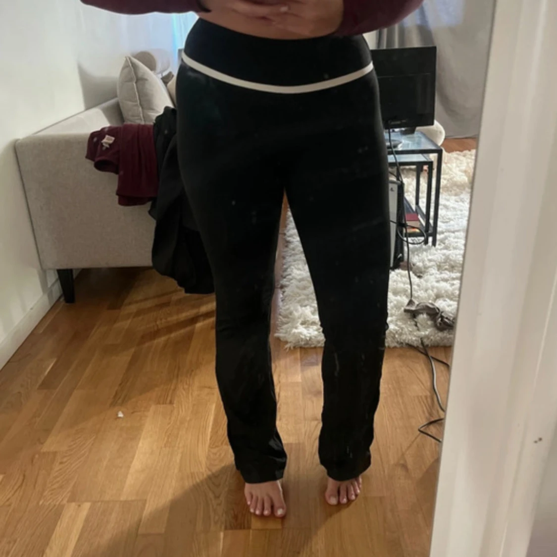 Träningstights med detalj