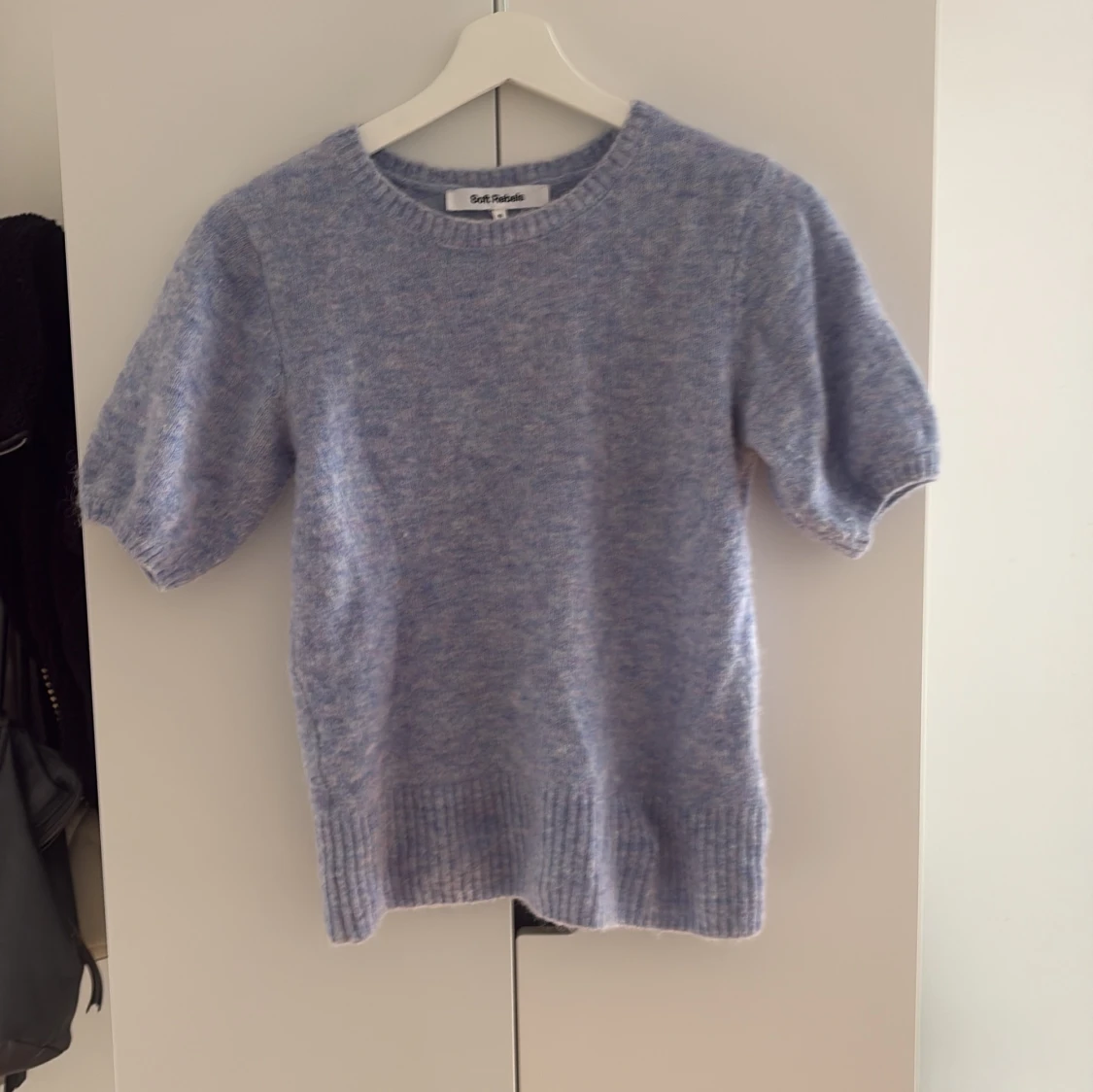 Ljusblå stickad tröja Soft Rebels