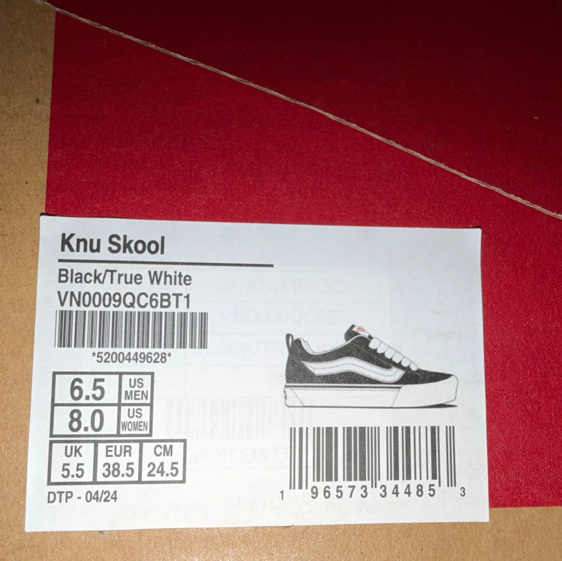 Vans Knu Skool svart/vit sneakers - 2