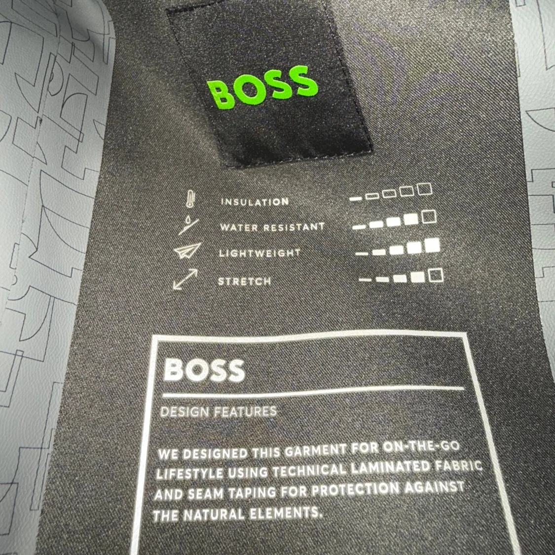 Svart vindjacka från BOSS med huva - 2