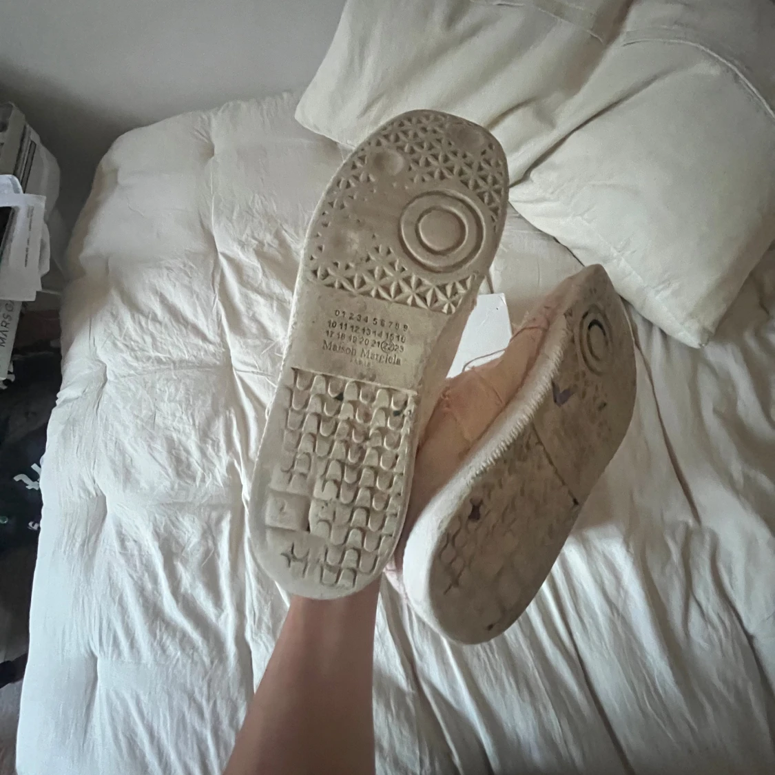 Maison margiela skor med färgskvätt - 2