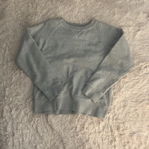 Grå basic sweatshirt i bomull - Enkel och stilren grå sweatshirt med rund hals och långa ärmar. Tröjan är i mjuk bomull och har ribbade muddar vid ärmslut och nederkant. Perfekt för en chill och avslappnad look.