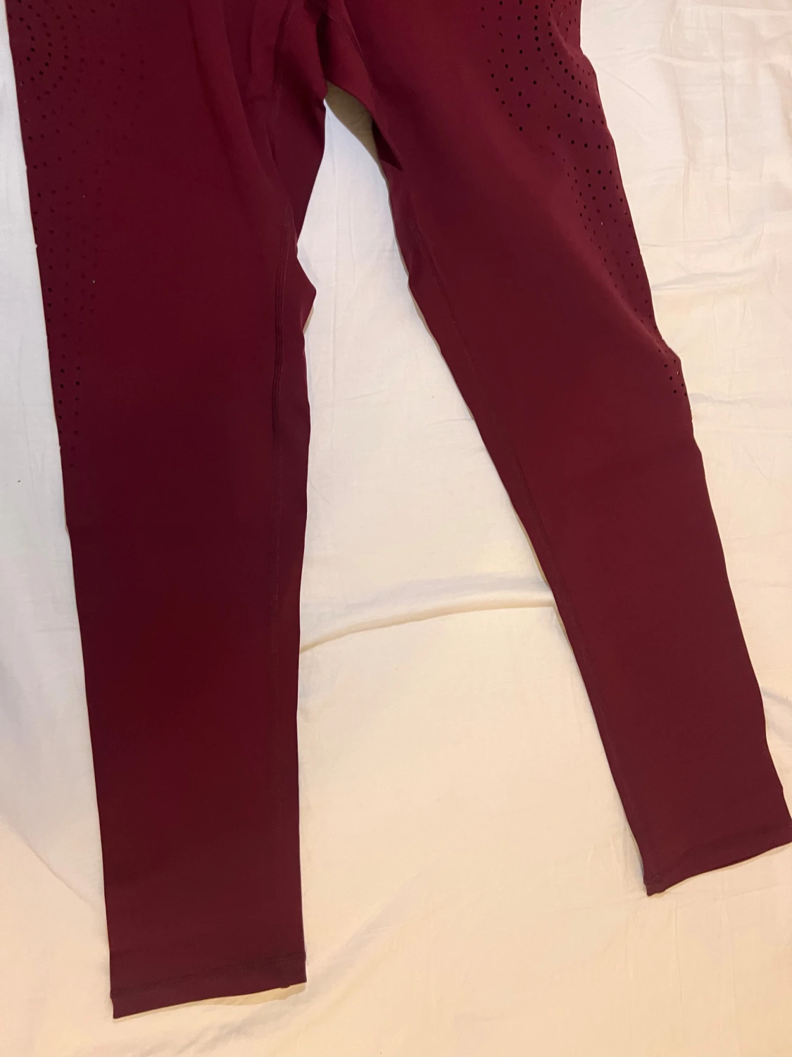 Vinröda leggings från La Nikar - 4