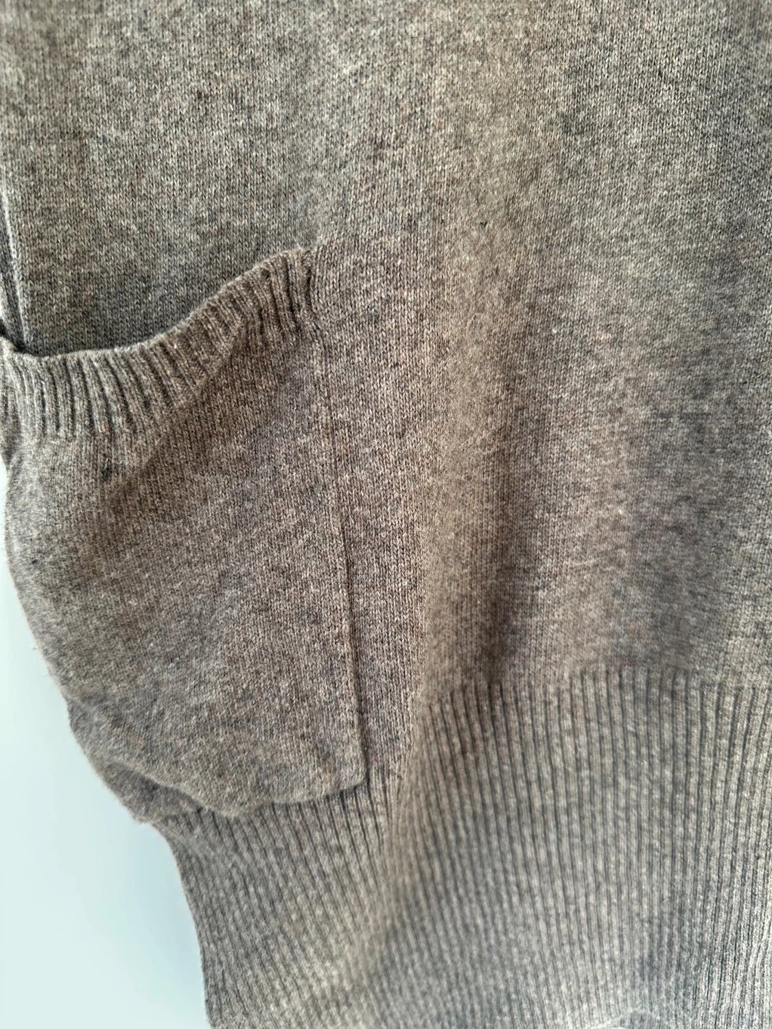 Brun stickad polotröja / klänning