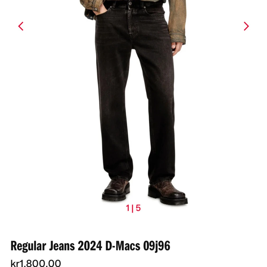 Svarta Diesel jeans straight fit - 3