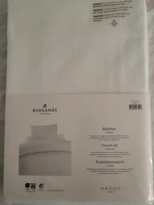 Bäddset NYTT - 2dels bäddset ifrån Borganäs of sweden. Påslakan 150x210cm örngott 50x60cm