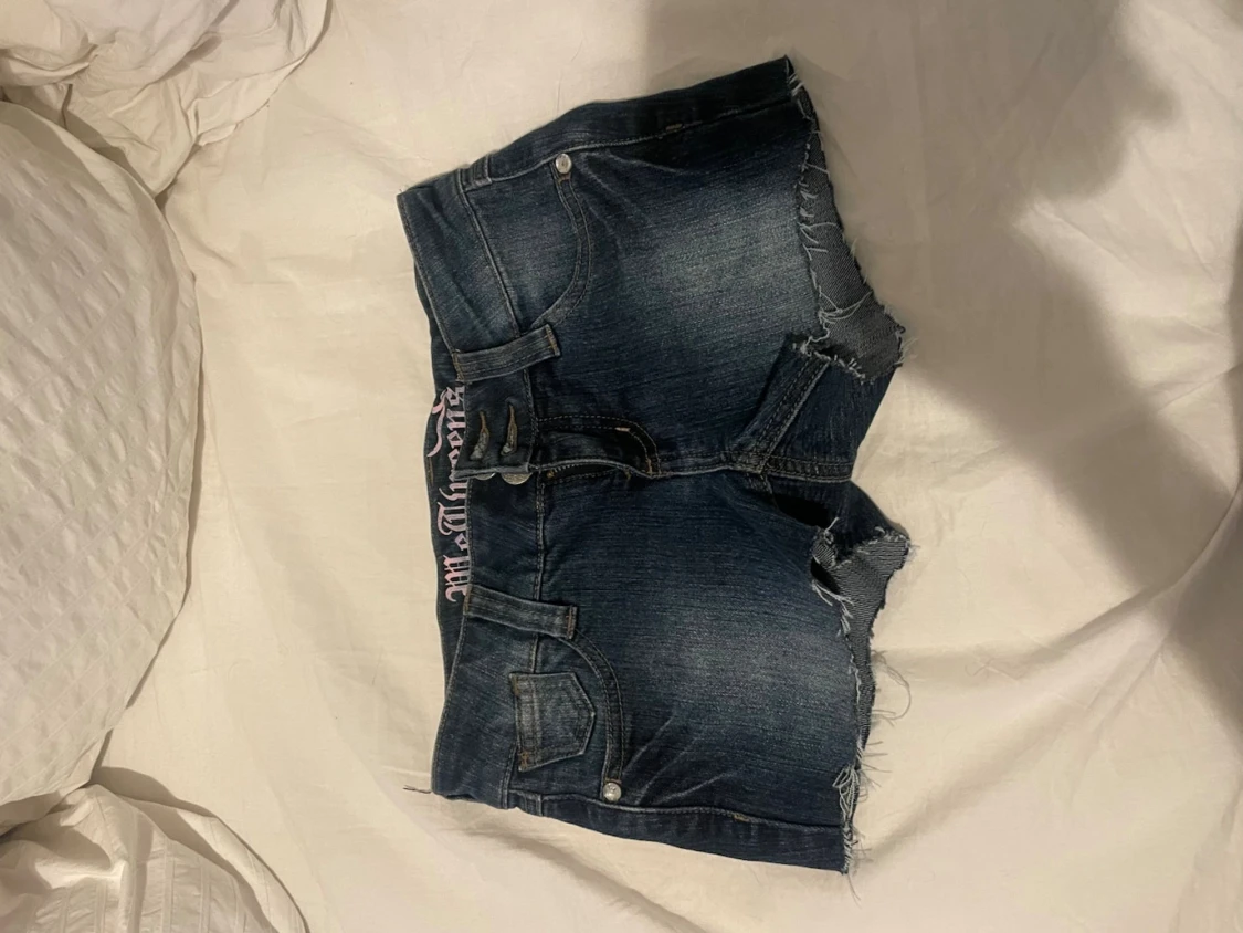 Mörkblå jeansshorts WeTweens - 1