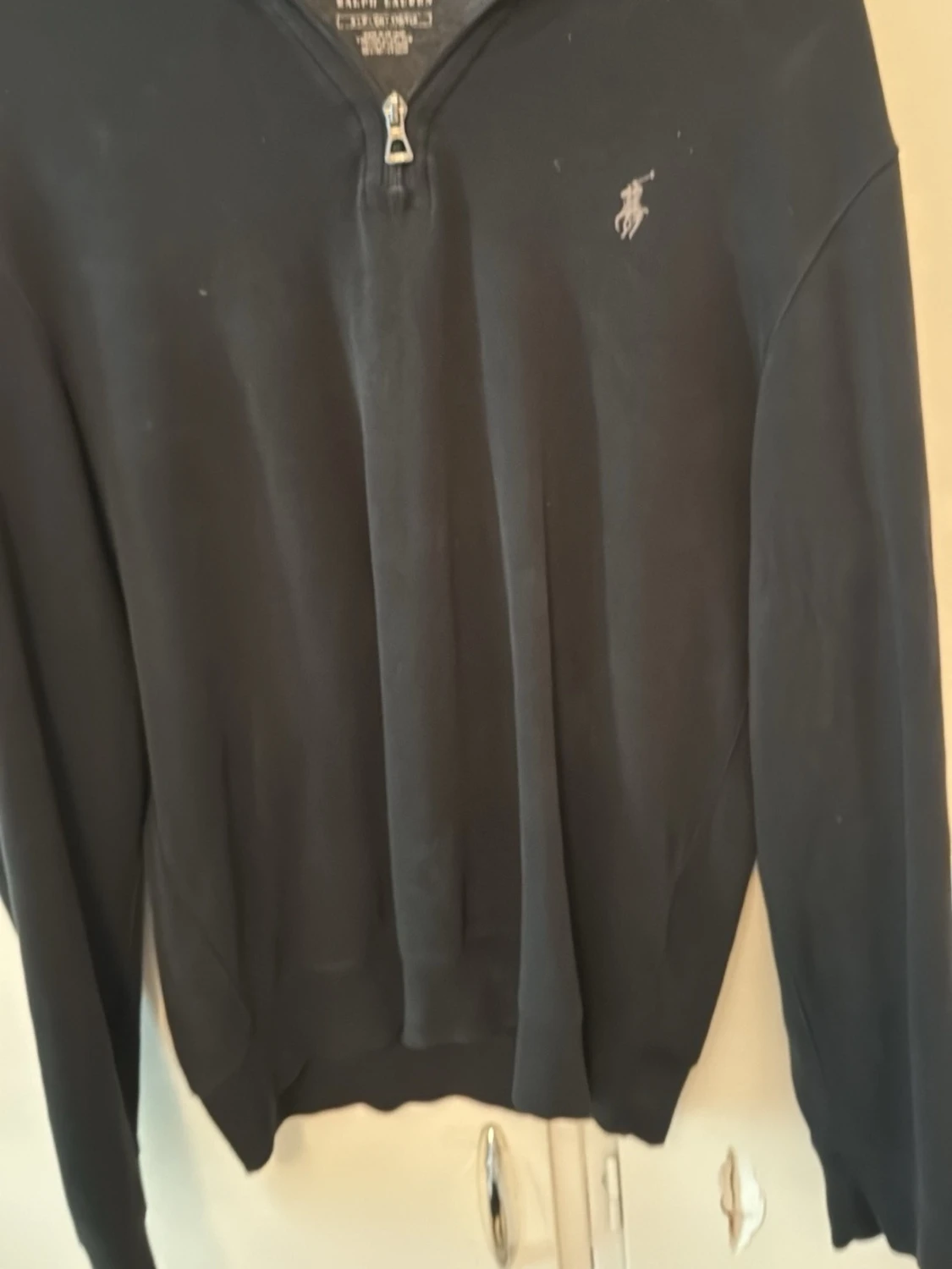 Svart half zip tröja från Polo Ralph Lauren