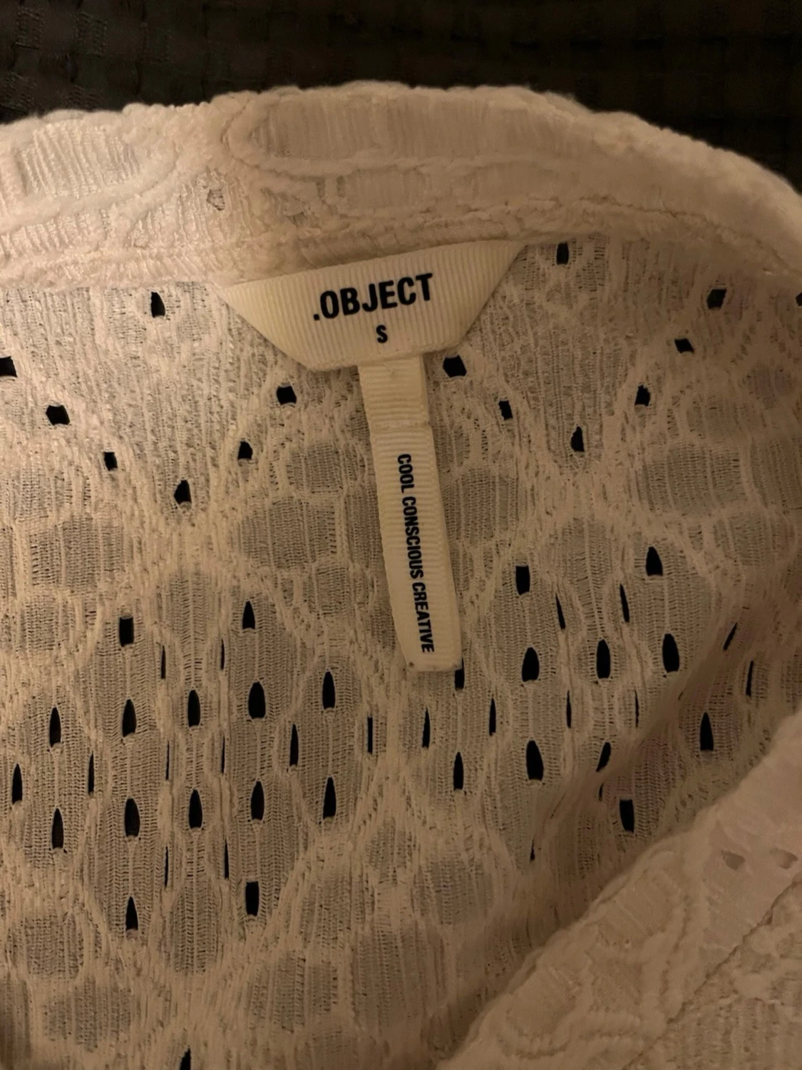 Vit spetsblus från Object - 3