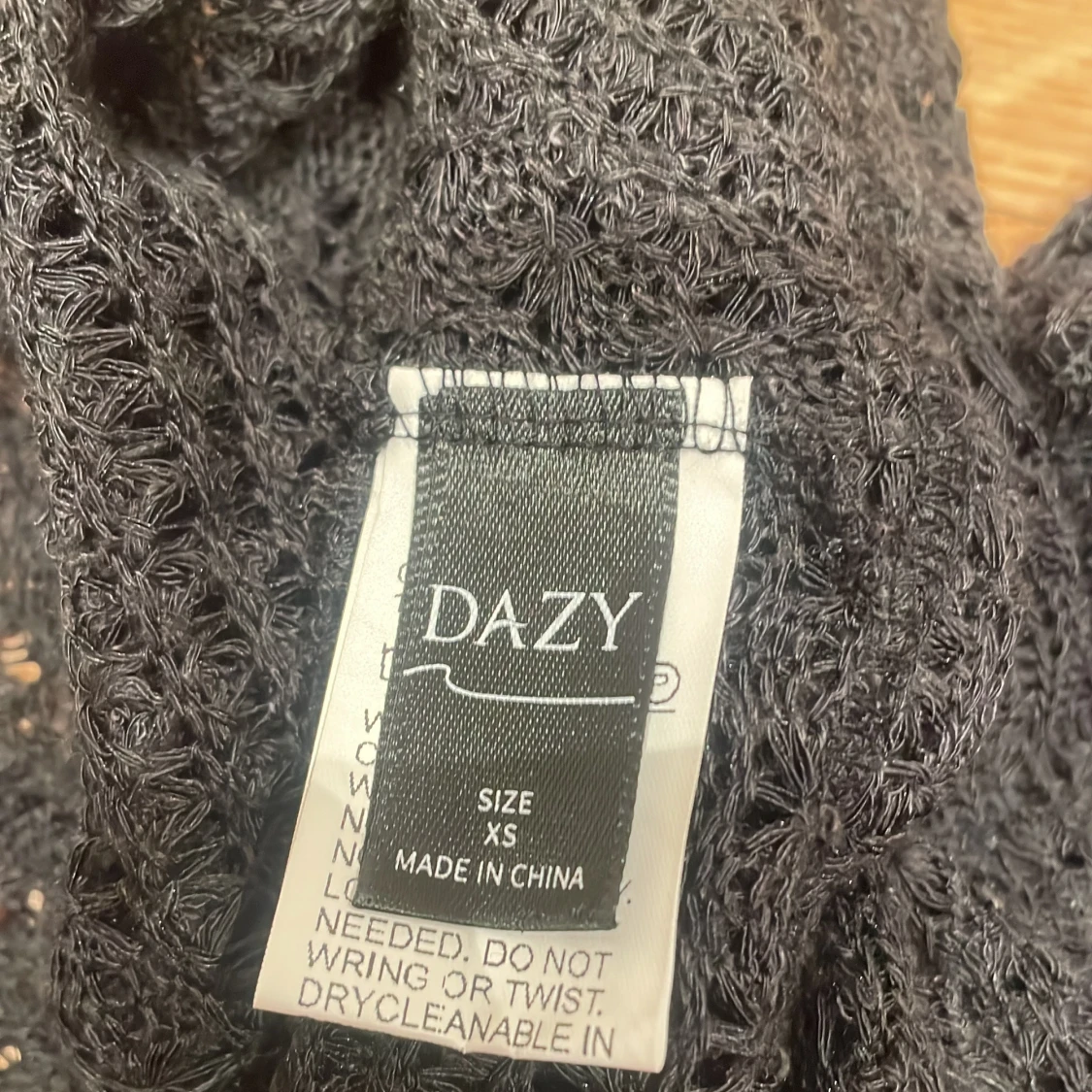 Svart stickad bolero från DAZY XS - 3