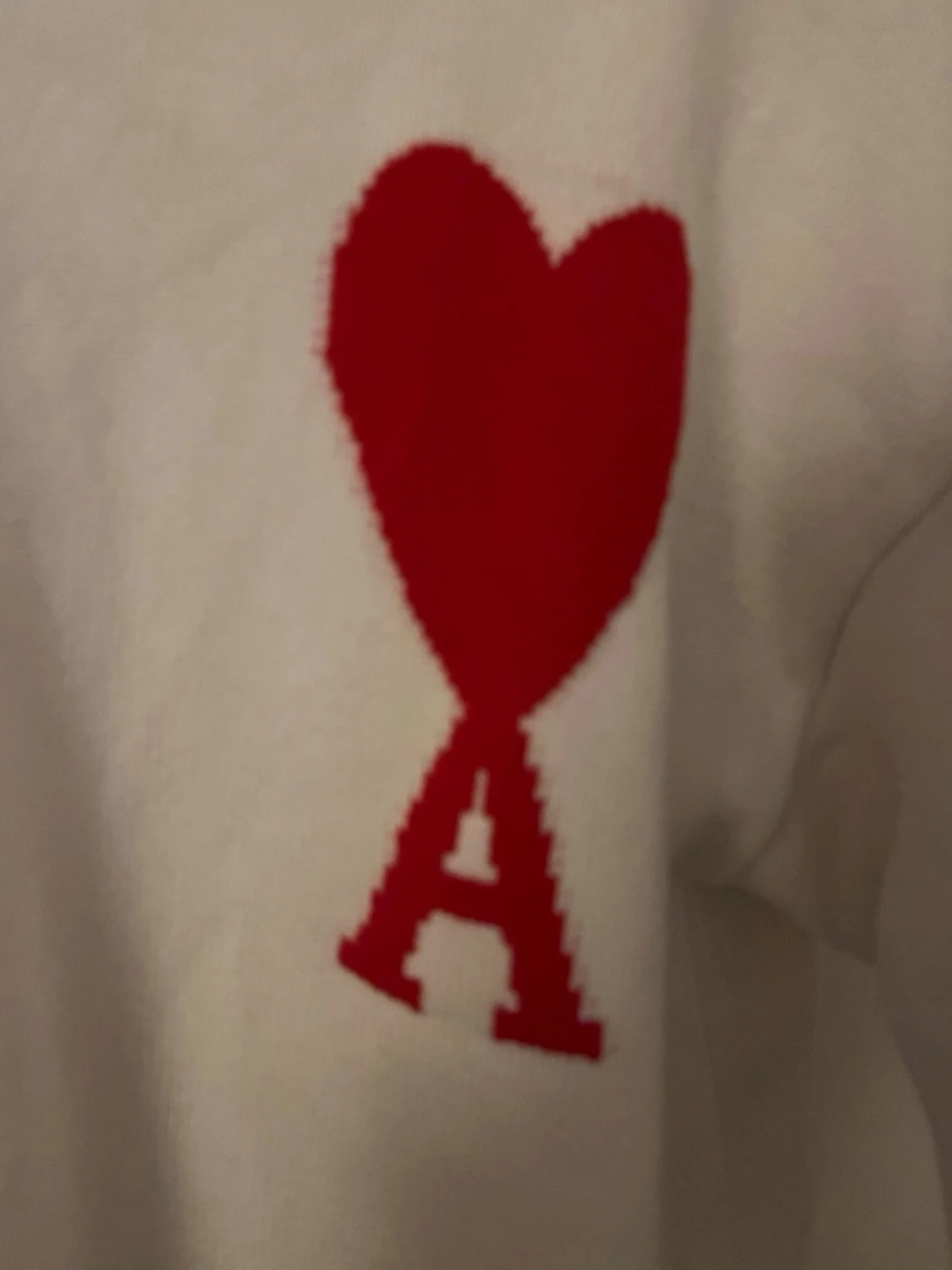 Vit stickad tröja från Ami - 2