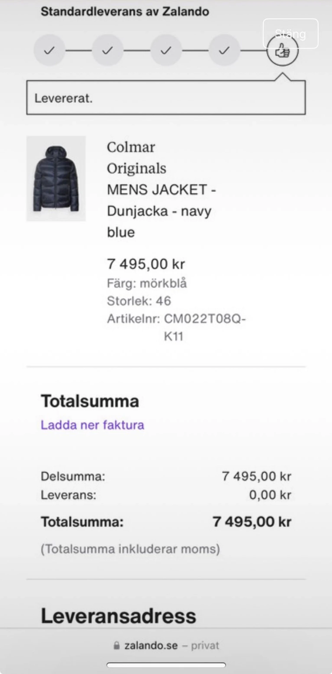 Svart Colmar pufferjacka med huva - 5