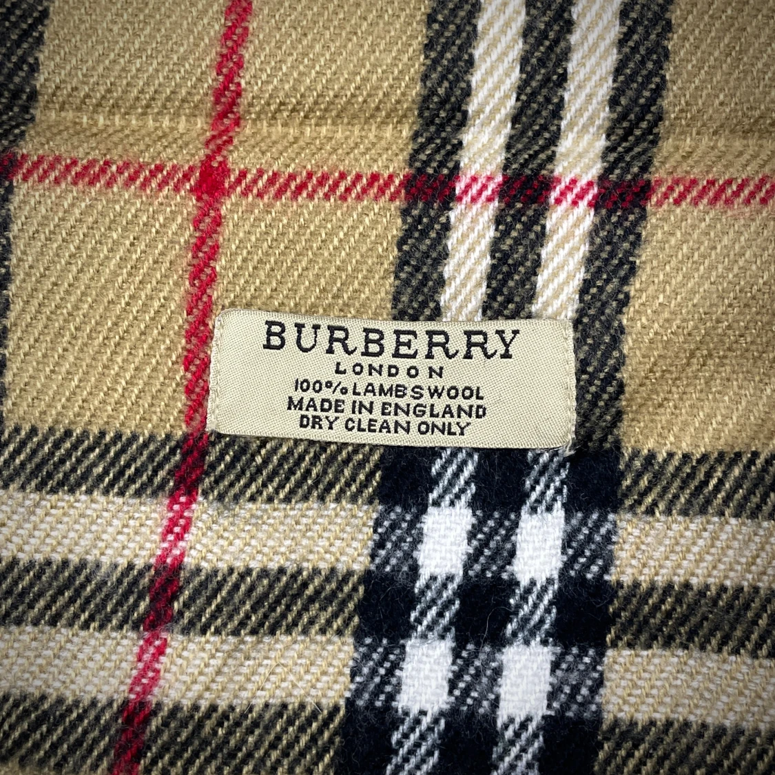 Rutig halsduk från Burberry i ull - 1