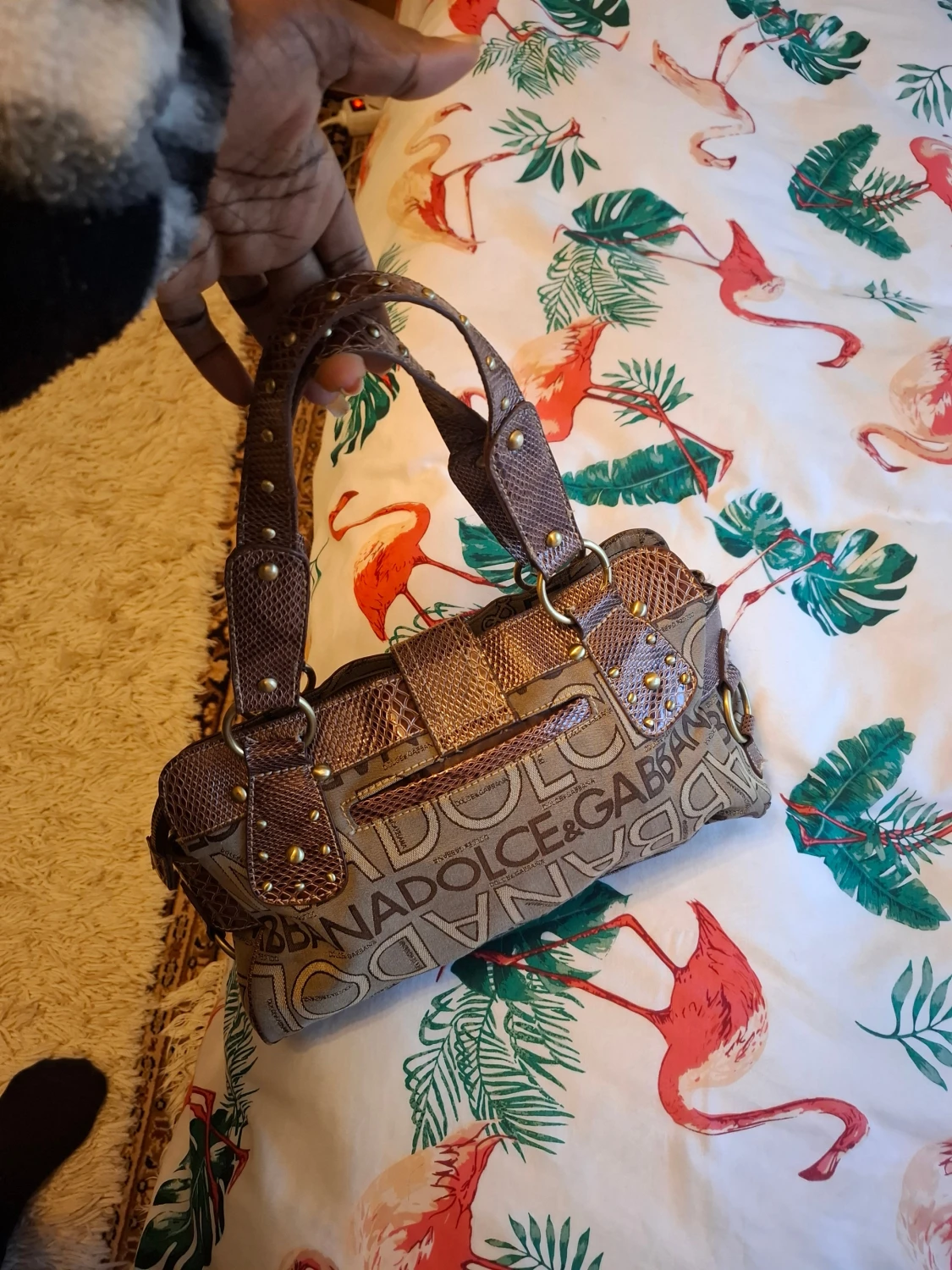 Brun handväska från Dolce & Gabbana - 1