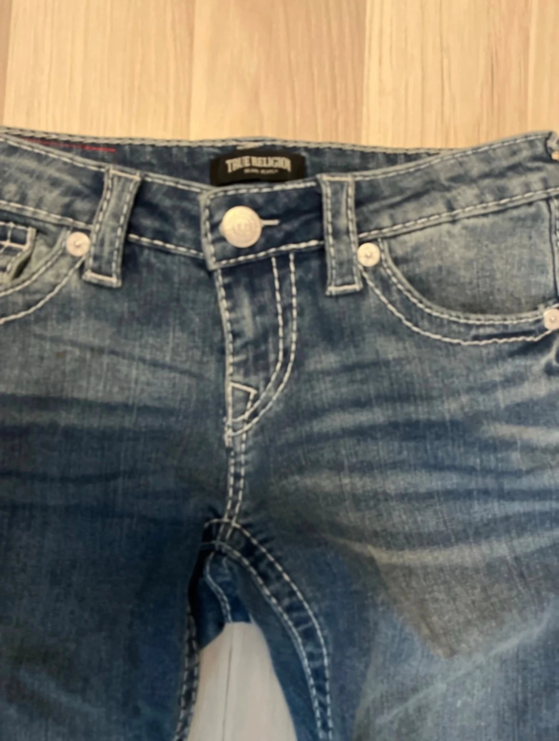 True Religion blå bootcut jeans - 4