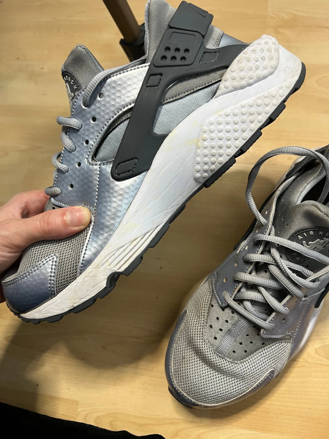 Nike Air Huarache silver/grå sneakers - 2