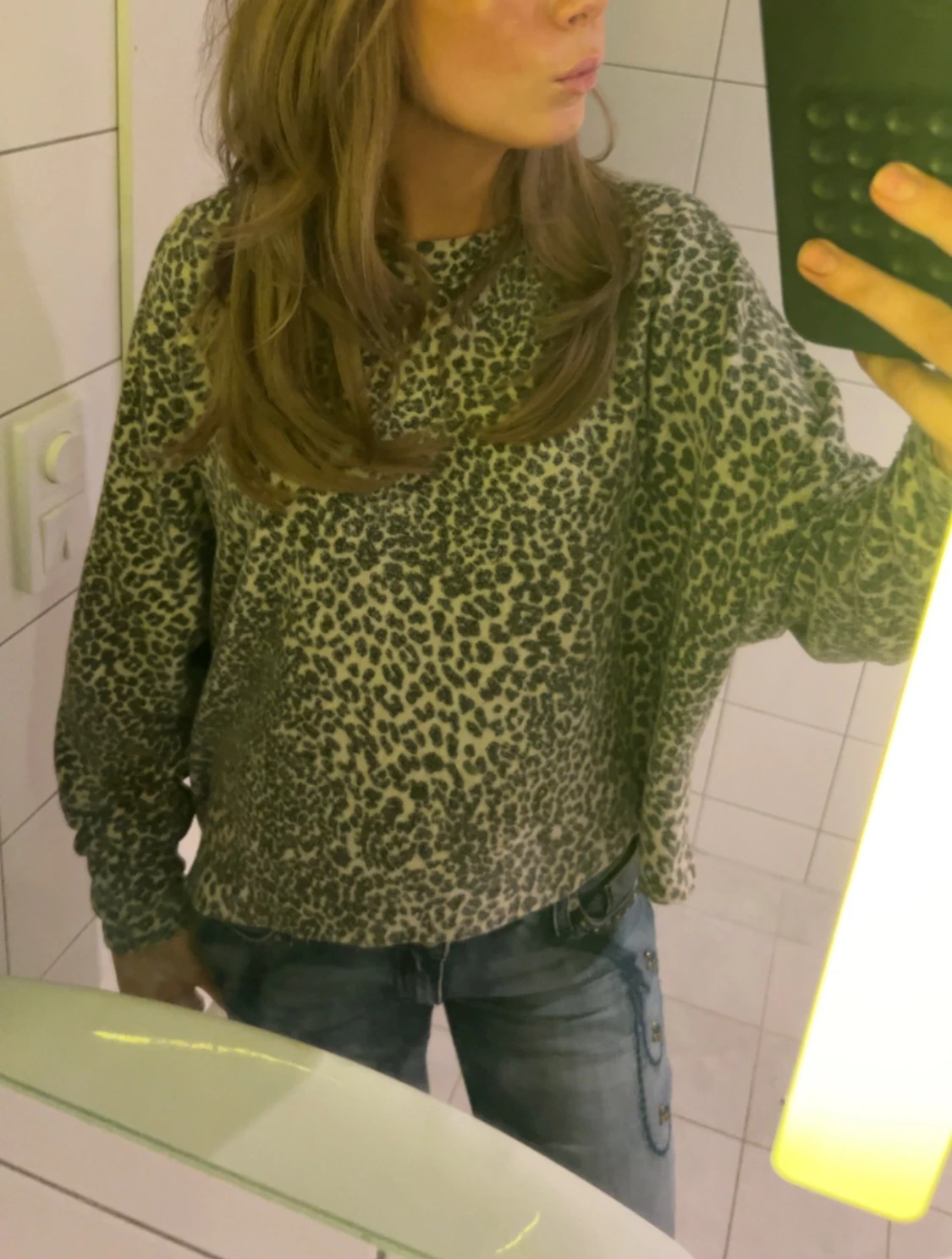 Leopard mönstrad tröja - 1