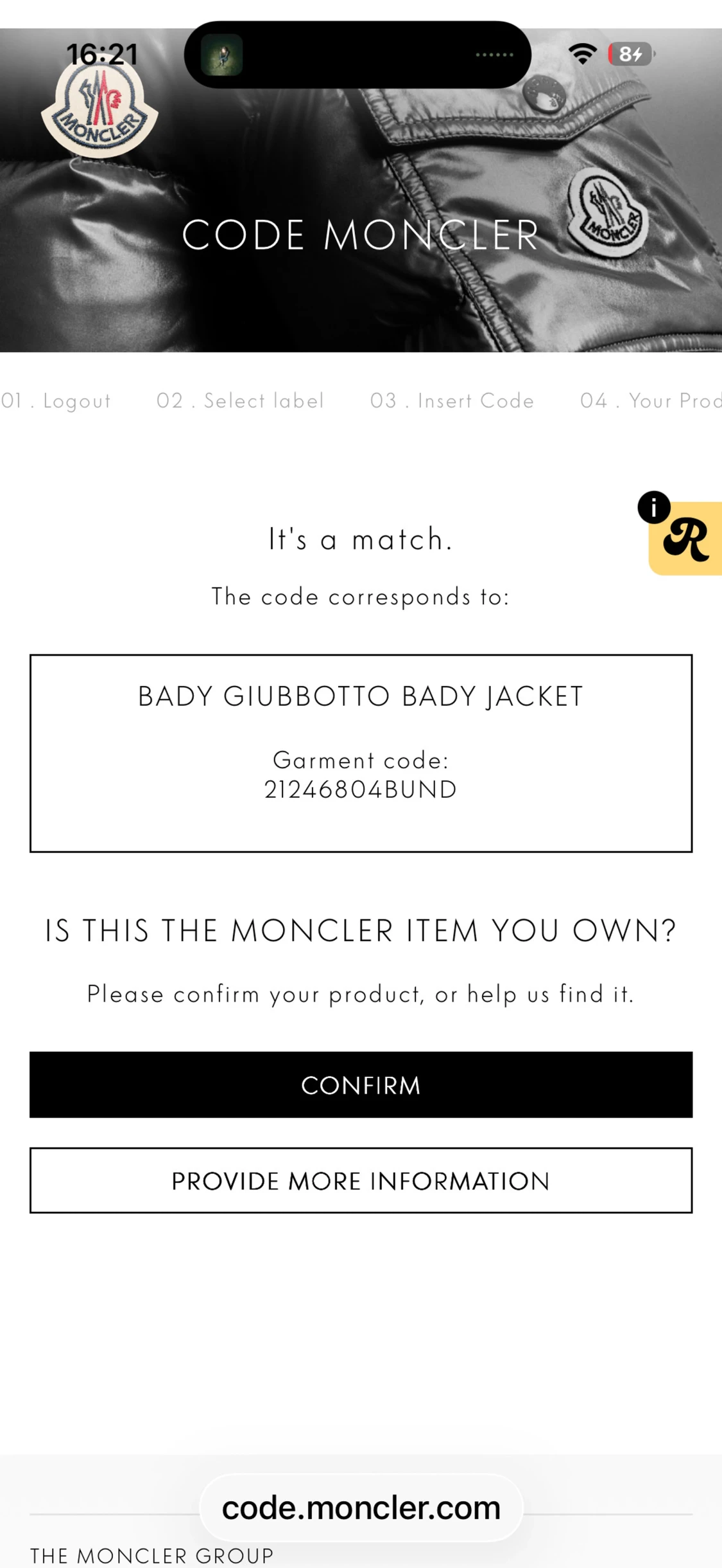 Moncler Bady dunjacka mörkblå - 2