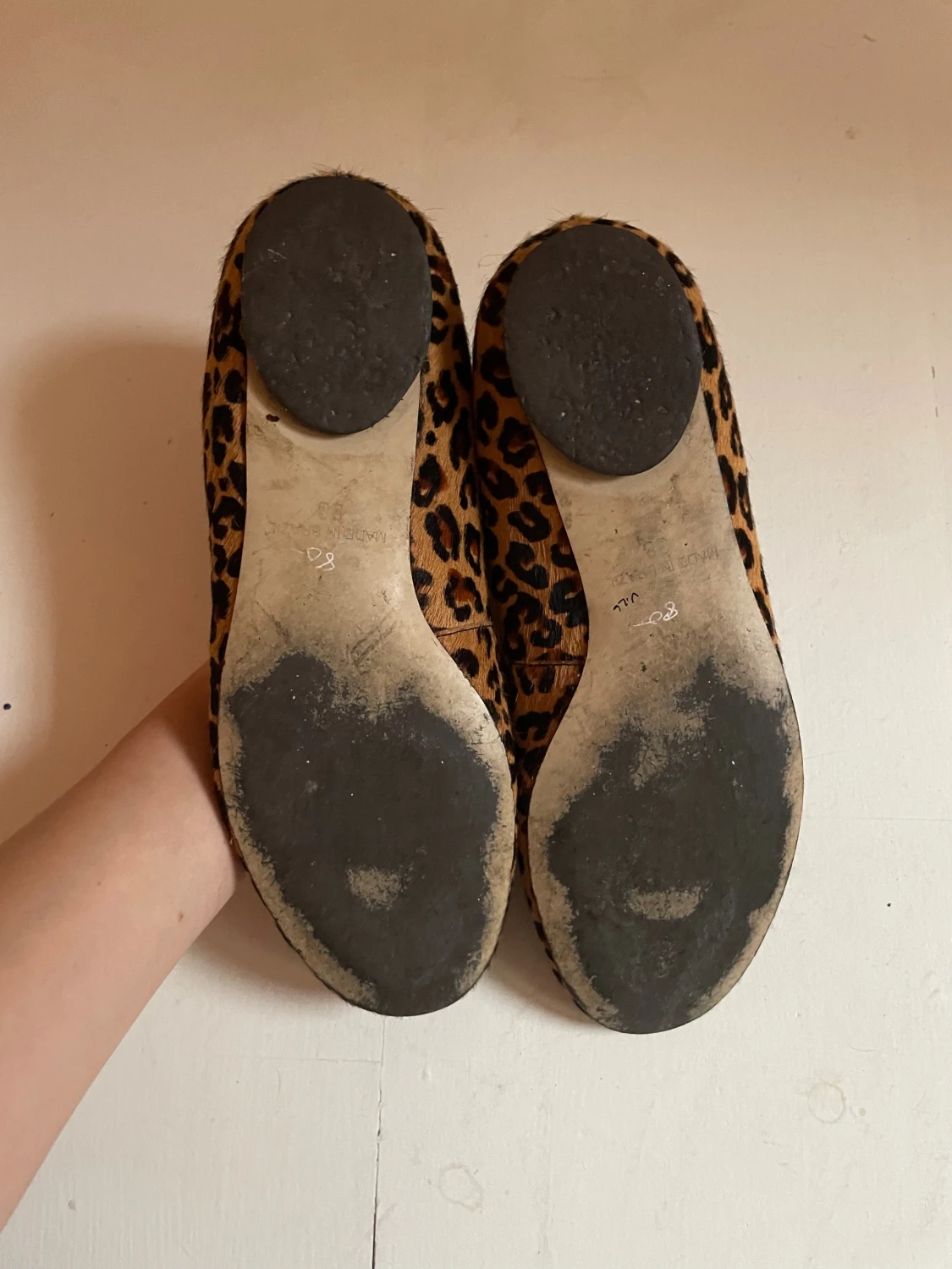 Leopardmönstrade ballerinaskor  - 2