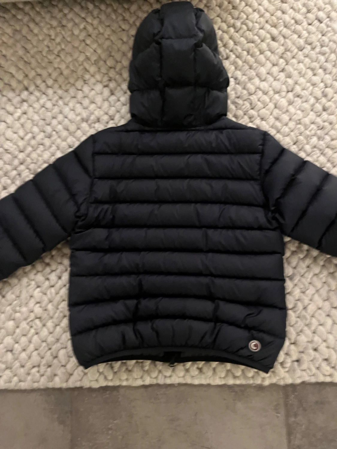Svart Colmar dunjacka med huva - 1