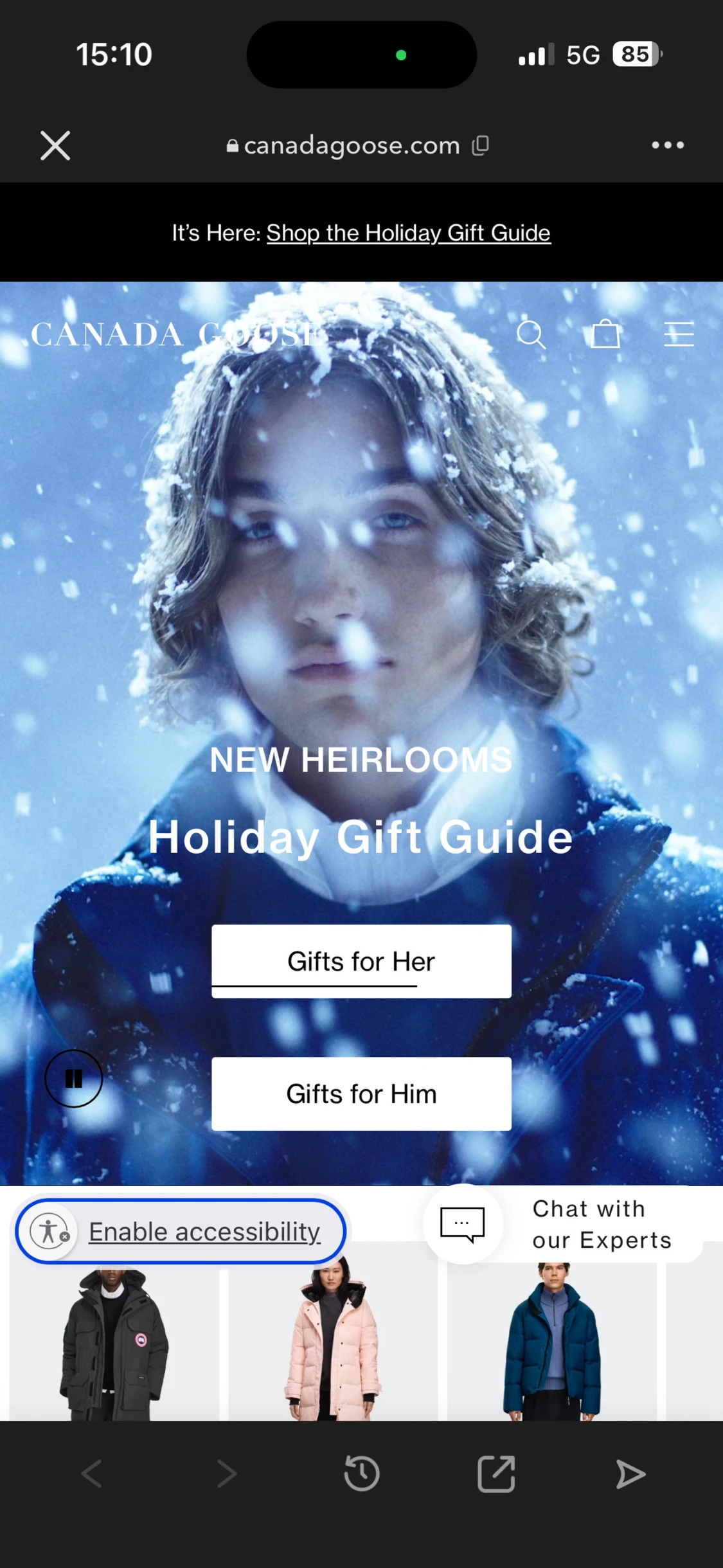 Svart dunjacka från Canada Goose M - 6