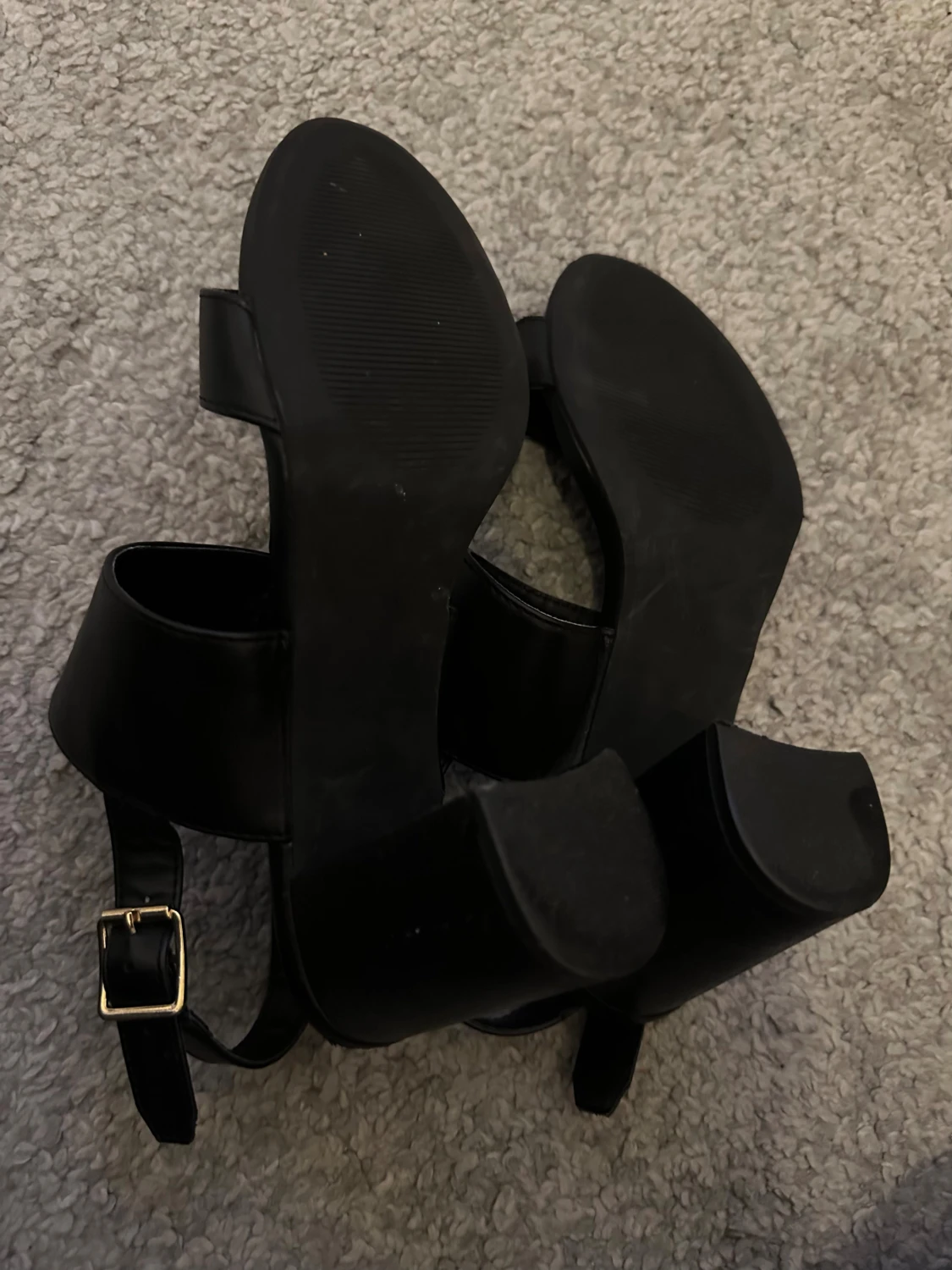 Svarta sandaler med klack från XIT - 6