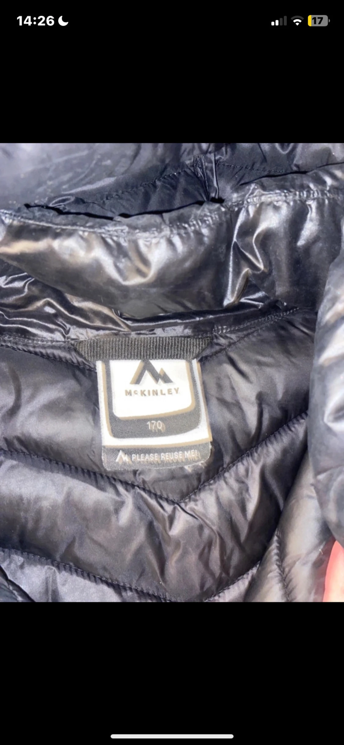 Svart McKinley pufferjacka med huva - 3