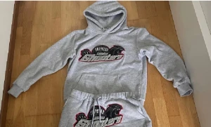 Grå hoodie Trapstar London Shooters - Hej säljer bara tröjan för bra pris, postar samma dag 😆😃