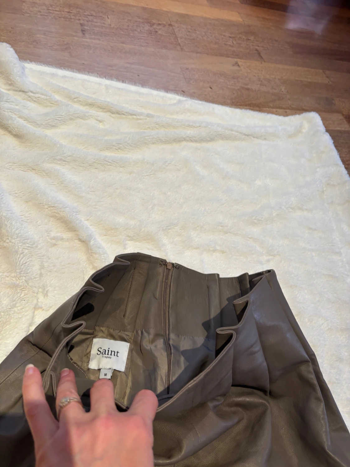 Brun skinnkjol från Saint Tropez - 2