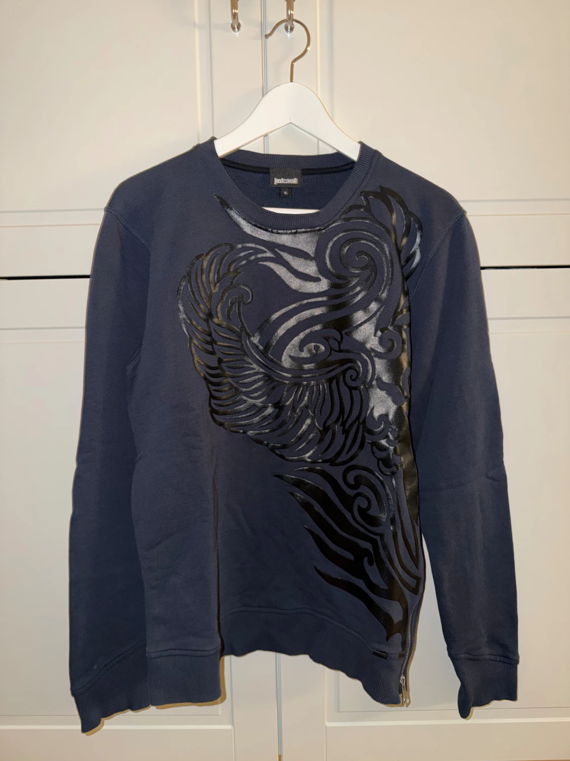 Blå sweatshirt från Just Cavalli